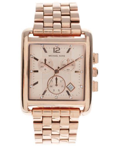 michael kors square watch rose gold|rose gold mk watch men.